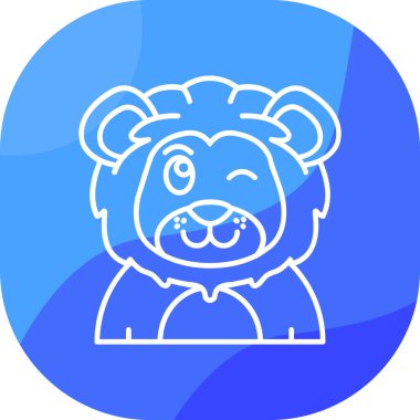 Ayı. Web simgesi basit illüstrasyon