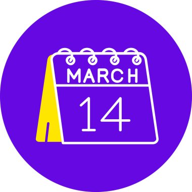 Takvim simgesi vektör illüstrasyonu