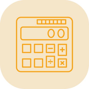 hesap makinesi simgesi işaret vektörü çizimi