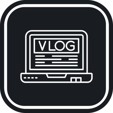 Video oynatıcı simge vektör illüstrasyon izole beyaz arka plan üzerinde