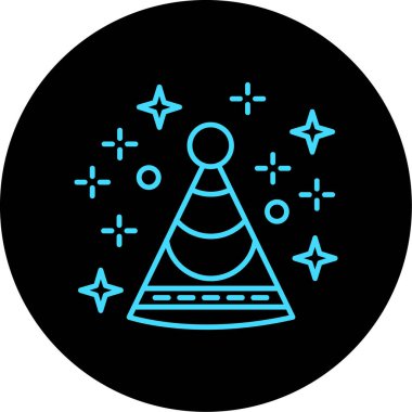 Bir yıldız simgesinin vektör illüstrasyonu