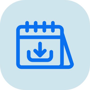 Takvim. Web simgesi basit illüstrasyon