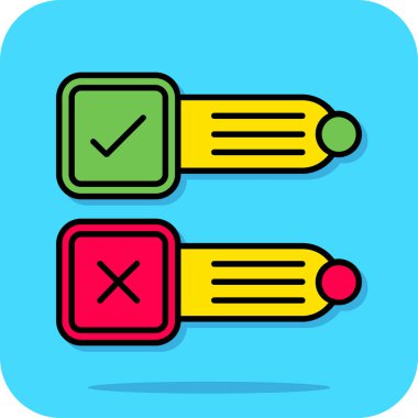 Liste vektör simgesini kontrol et