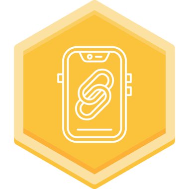 Cep telefonu simgesi, vektör illüstrasyonu