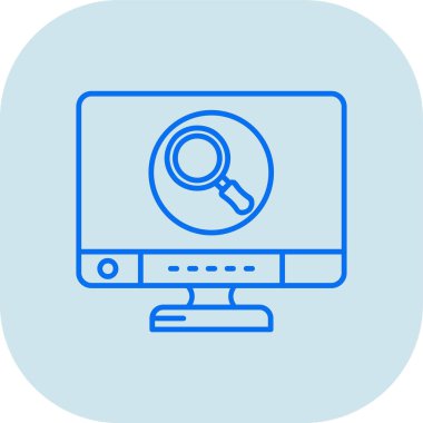 Arama simgesi vektör illüstrasyonu