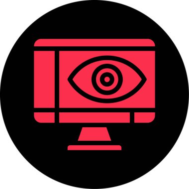 Göz simgesi vektör illüstrasyonu