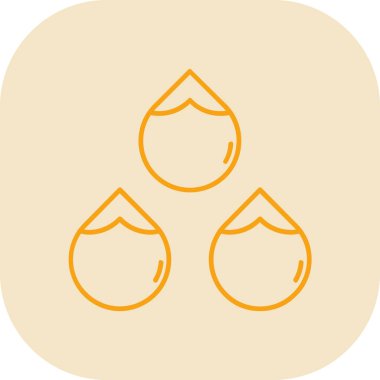 Su bırakma simgesinin vektör illüstrasyonu