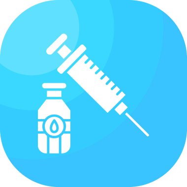 Aşı Simgesi Vektör İllüstrasyonu