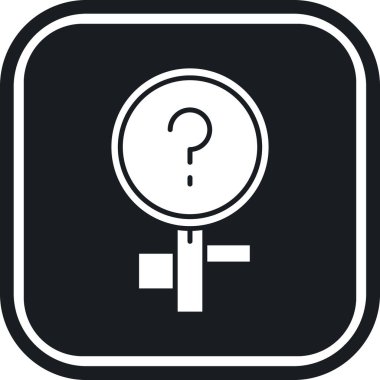 Soru işareti düz simgesi