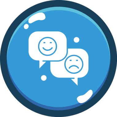 Konuş. Web simgesi basit illüstrasyon