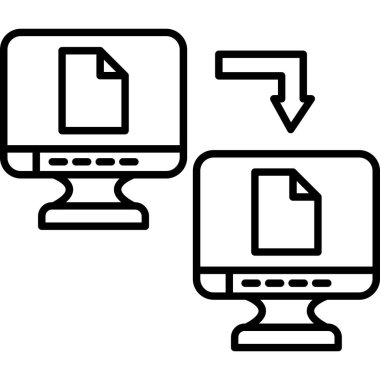 Dosya ve belgeye sahip bilgisayar dizini