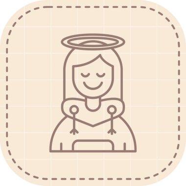 melek simgesi, vektör illüstrasyonu