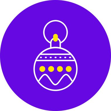 Mumlu bir noel balosunun vektör çizimi