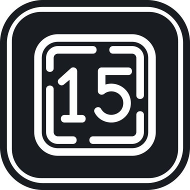 Kişisel takvimin illüstrasyon vektör simgesi.