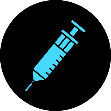 Enjeksiyon ikonu vektör illüstrasyonu