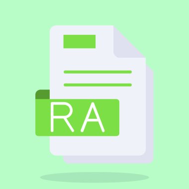 dosya biçimi simgesi, vektör illüstrasyonu