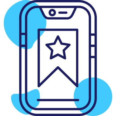 akıllı telefon simgesi vektör illüstrasyonu