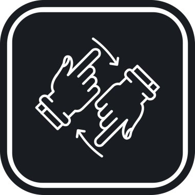 Modern simgenin vektör illüstrasyonu