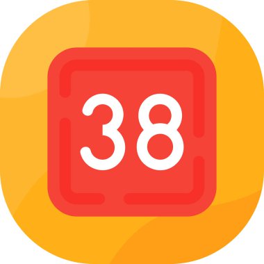 Takvim web simgesi, basit vektör illüstrasyonu