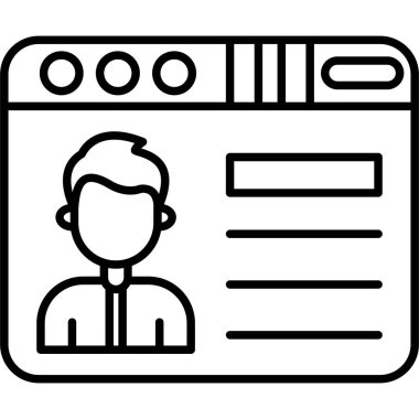 hesap iş kişisi simgesi