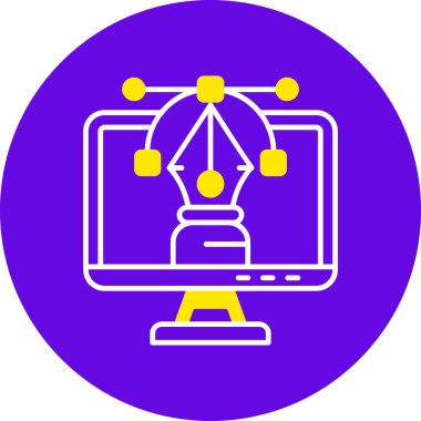 Seo simgesinin vektör illüstrasyonu