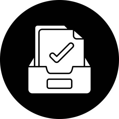 Kontrol listesi simgesinin vektör illüstrasyonu