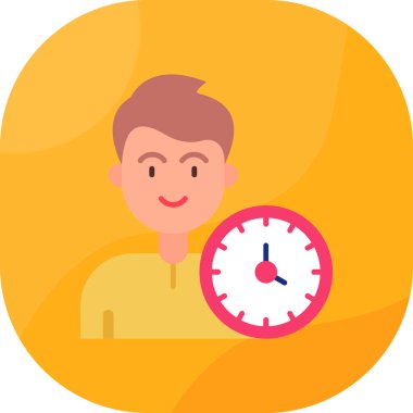 Alarm saat simgesi düz biçimli