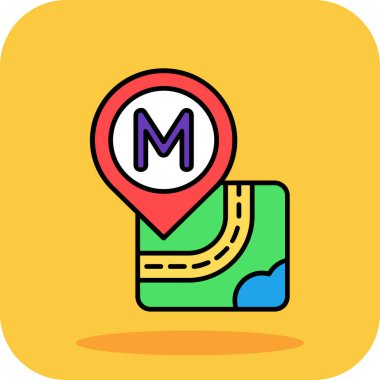 Harita konumu simgesi. beyaz üzerinde izole edilmiş çizgi haritası işaretleyici vektör rengi