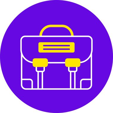 Çanta. Web simgesi basit illüstrasyon