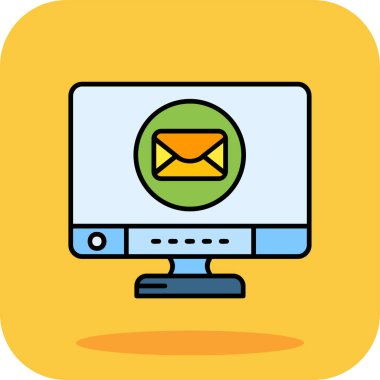 e- posta ileti simgesi, illüstrasyon vektörü