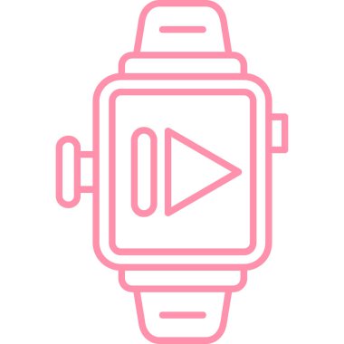 İzle. Web simgesi basit illüstrasyon