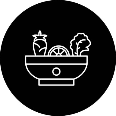 Gıda simgesinin vektör illüstrasyonu