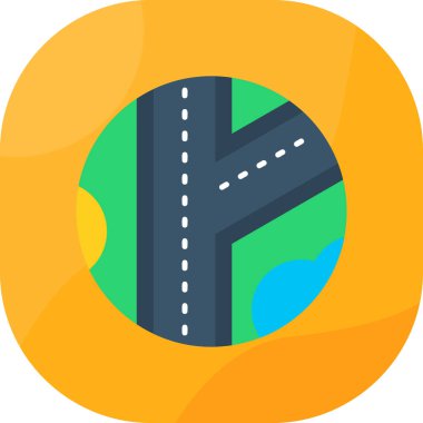 Harita gezinme konumu simgesi düz biçimli