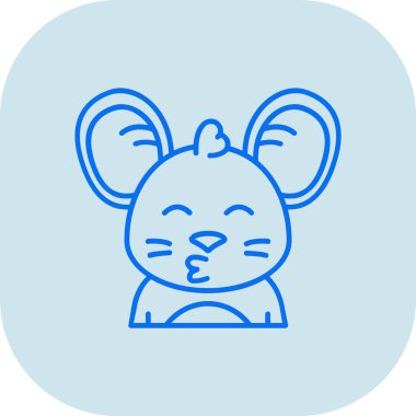 çizgi hayvanı sevimli tavşan hayvan hayvan vektör illüstrasyonuyla karşı karşıya