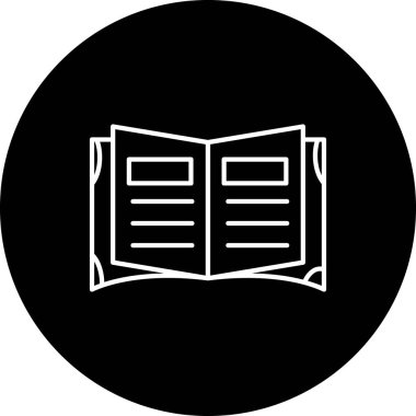 kitap simgesi vektör illüstrasyonu