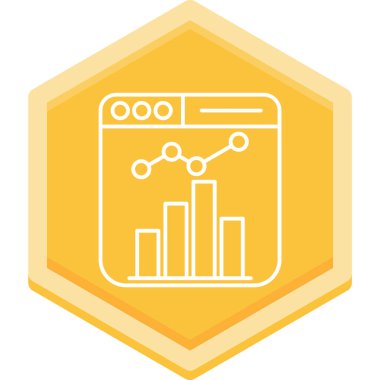 analitik simge vektör illüstrasyonu