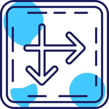 Ok. Web simgesi basit illüstrasyon