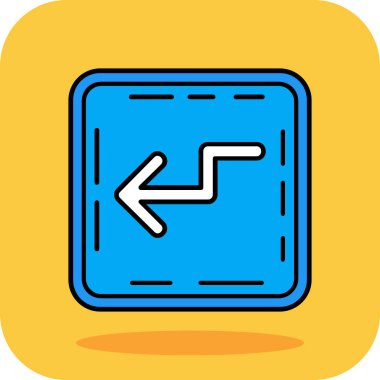 Tek bir yalıtılmış okun vektör çizimi