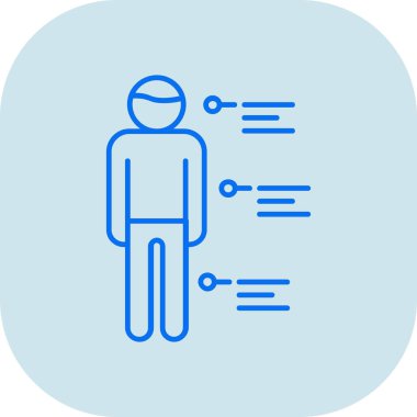 modaya uygun tasarım arka planında erkek kullanıcı simgesi