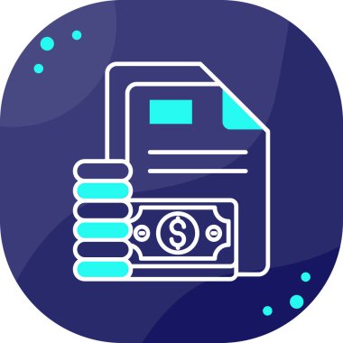 Para için. Web simgesi basit illüstrasyon