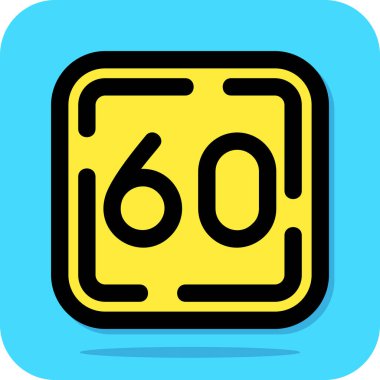 Beyaz arkaplandaki 6 9 sayısının vektör illüstrasyonu