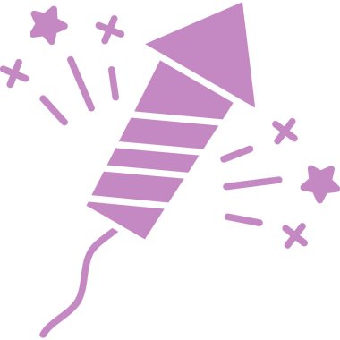 havai fişek web renk vektörü simgesi