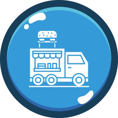 Kamyon. Web simgesi basit illüstrasyon