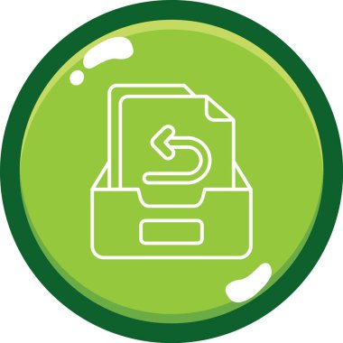 Belge modern simgesinin vektör illüstrasyonu