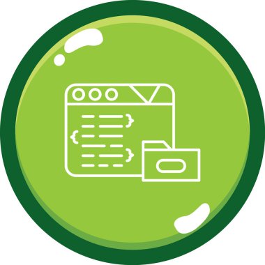 Bir belge simgesinin vektör illüstrasyonu