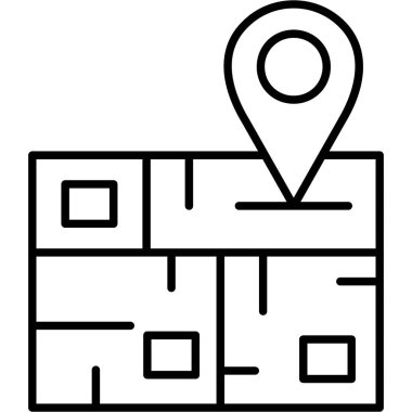 harita konumu gps simgesi