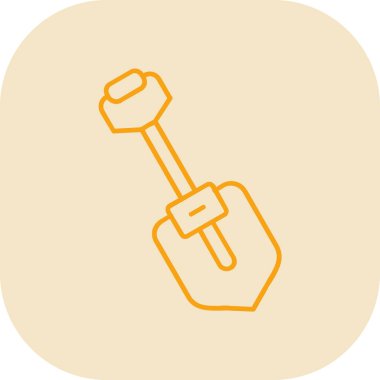 Çekiç simgesinin vektör illüstrasyonu