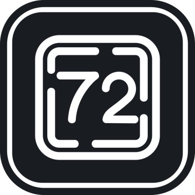 727 ikonu. vektör illüstrasyonu