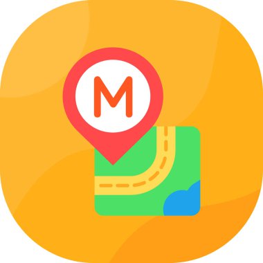 konum pin haritası simgesi düz biçimli