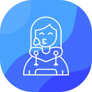 Dişi Avatar. Basit illüstrasyon